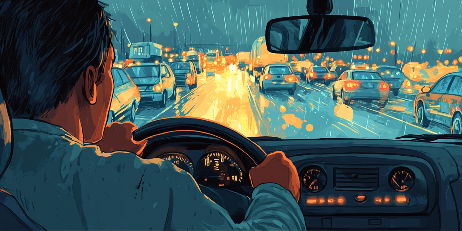 fobi33ai_An_illustration_of_a_stressed_driver_in_heavy_traffi_f085416c-18b3-4aea-82d9-196e72dacdcd_1.png