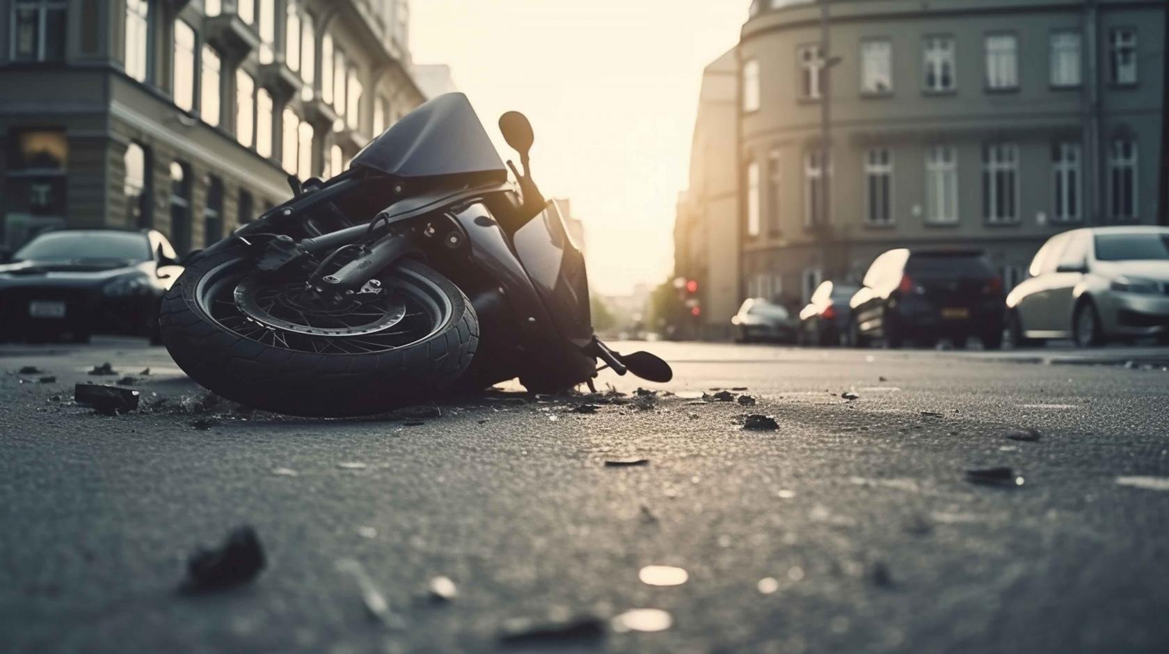 fragments-broken-motorcycle-pavement-generative-ai.jpg